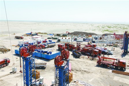 大海涛声伴压裂