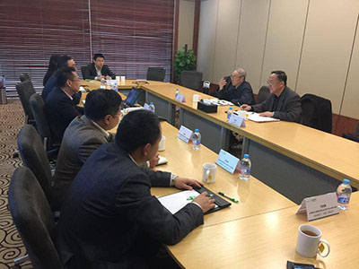 名誉理事长刘根元拜访施耐德电气（中国）有限公司